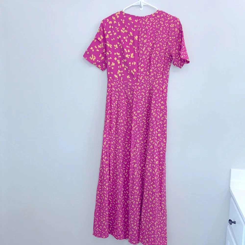 FRENCH CONNECTION Bonita  Maxi Dress-pink - Picture 11 of 13